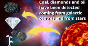 Coal diamonds in space
