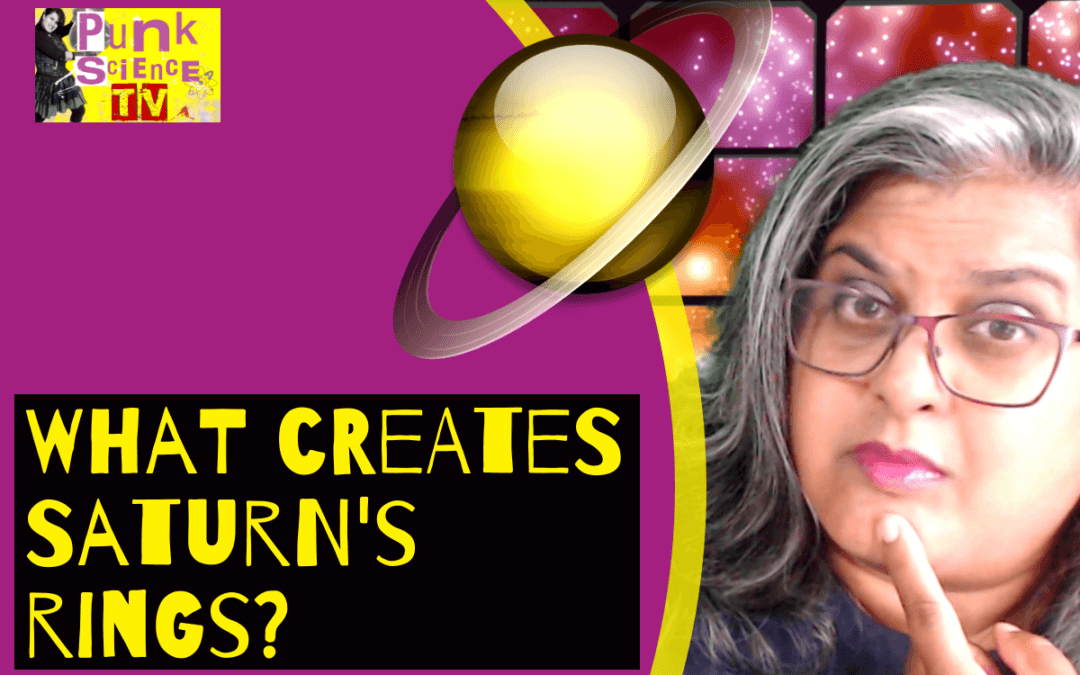 What creates Saturn’s rings?