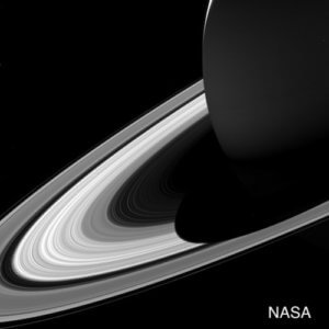 What creates Saturn's rings